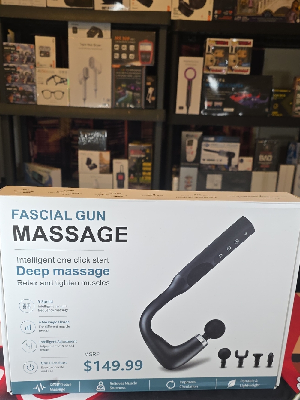 Fascial Gun Massage Deep Massage Device - Black